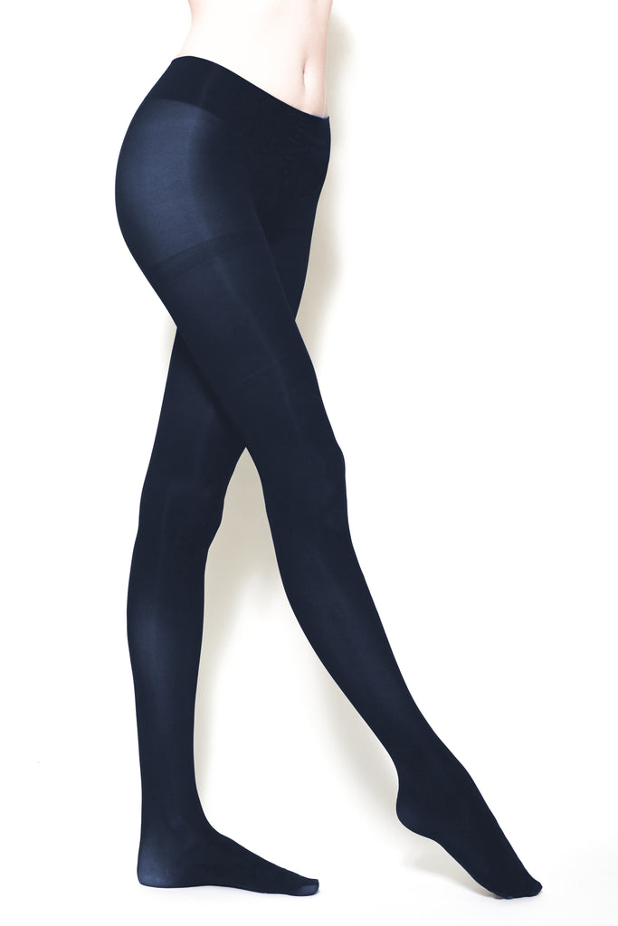 Navy Blue Tights for Women Soft and Durable Opaque Pantyhose